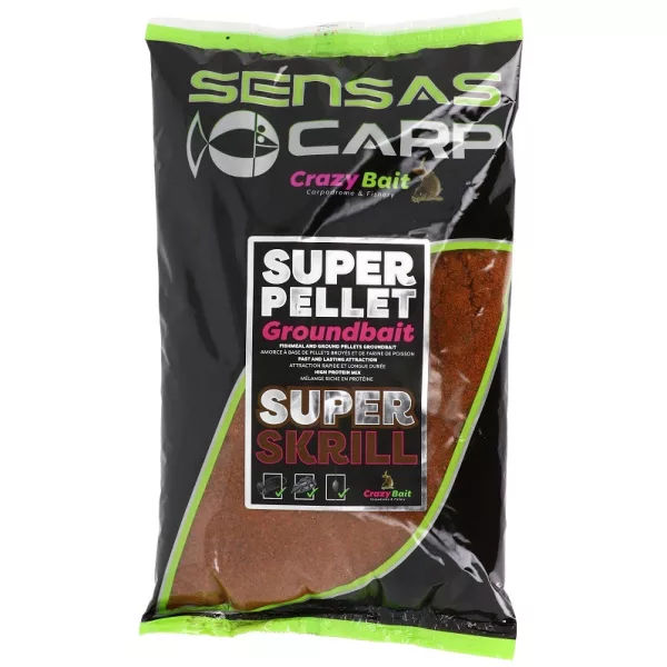 Sensas Super Pellet Super Krill Amorce 1kg