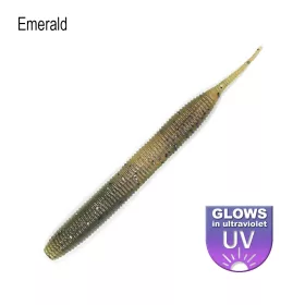   DS Sexy Worm 10,16cm Émeraude 6 unités/paquet leurre artificiel en plastique