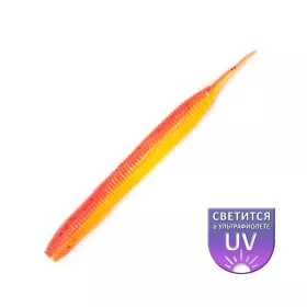   DS Sexy Worm 10,16cm Citron feu 6 unités/paquet leurre artificiel en plastique