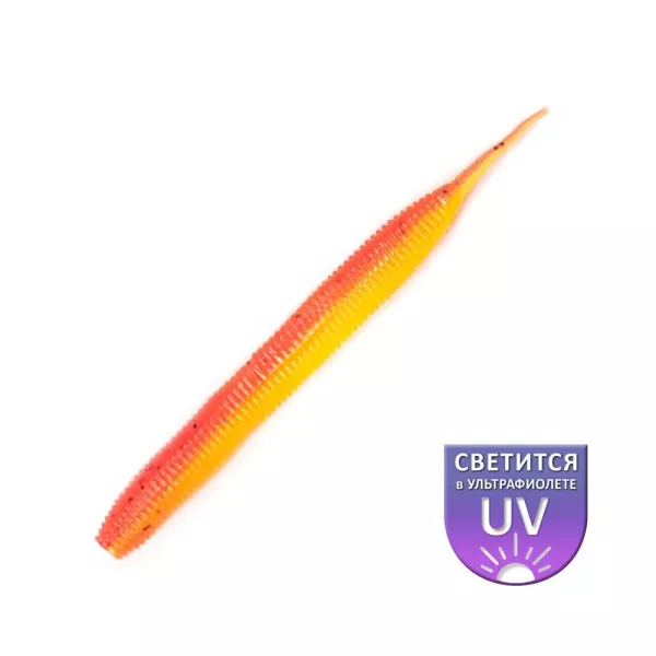 DS Sexy Worm 10,16cm Citron feu 6 unités/paquet leurre artificiel en plastique
