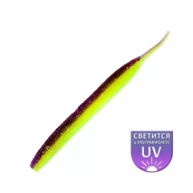   DS Sexy Worm 10,16cm Citron violet 6 unités/paquet leurre artificiel en plastique