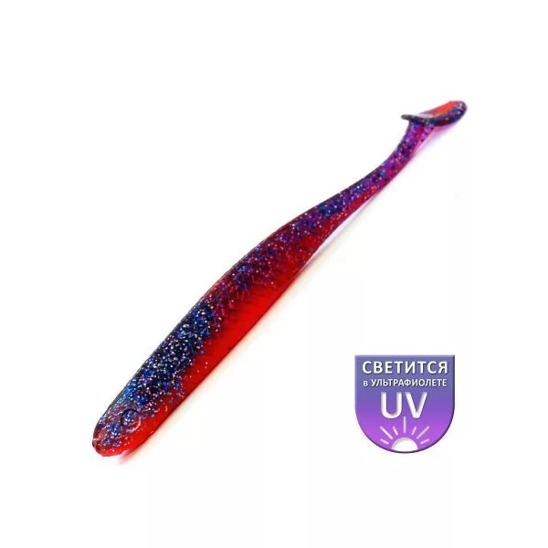 DS Alburnus FAT 10,16cm Fire-violet 4 pièces/paquet leurre en plastique