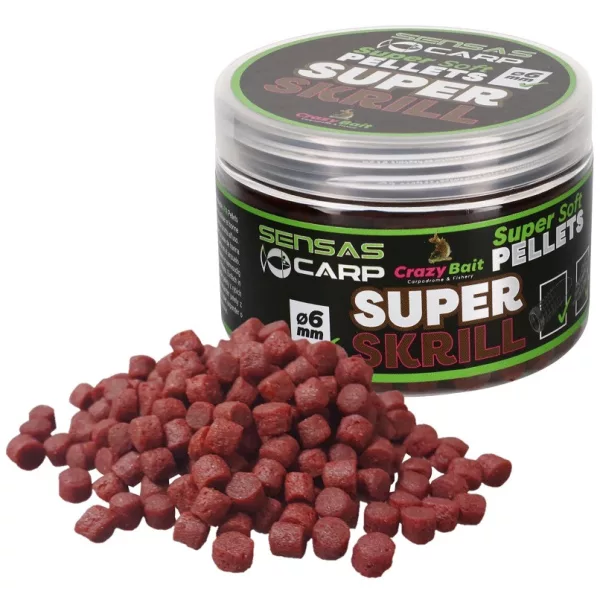 Sensas Super Doux Super Krill 6mm Pellet d'hameçon 60gr