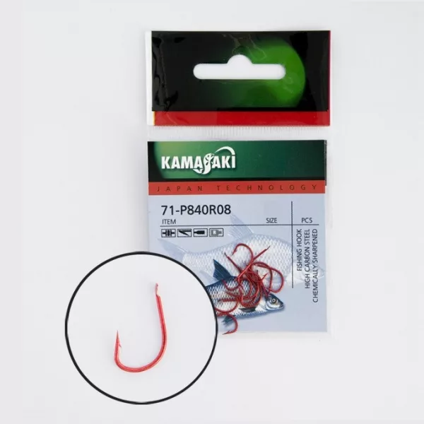 Kamasaki Carbone Hameçon P840R Nr 12 Emballé (14 pièces)