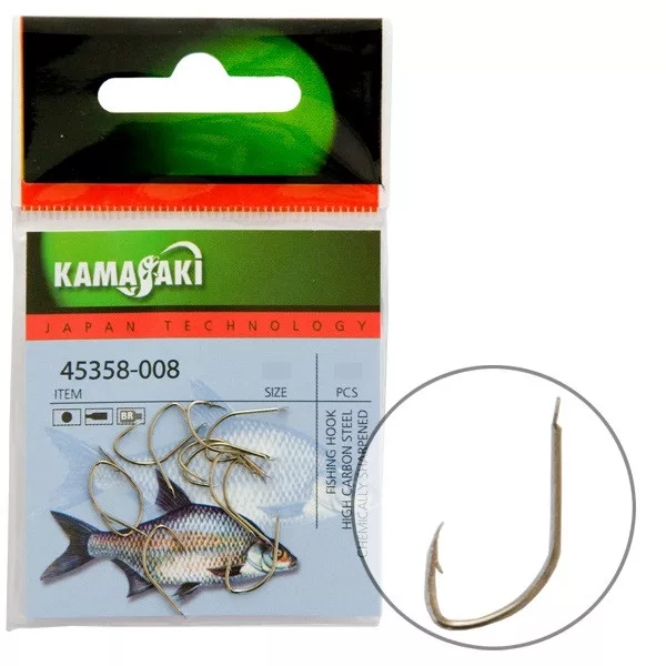 Kamasaki Carbone Hameçon P890Br Nr 10 Emballé