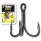 Black Cat Hameçon Triple Pointe Courbe Revêtement DG DG #4/0 5Pcs/Paquet