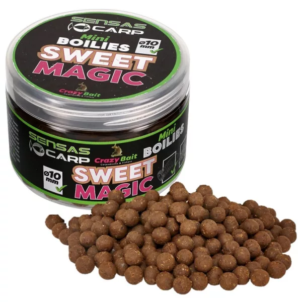 Sensas Mini Boilies Crazy Sweet Magic 10mm Bouillette d'amorçage 80gr