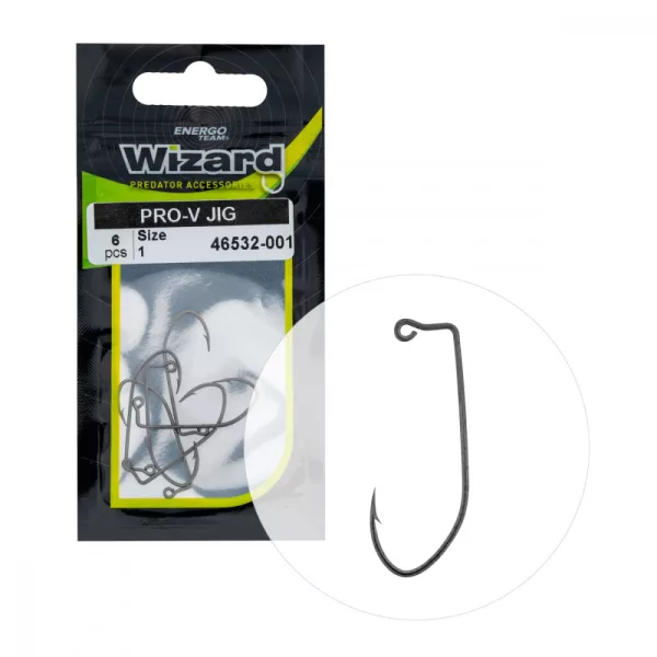 Wizard Pro-V Jig Barbelé à œillet 1 Hameçon offset spinning