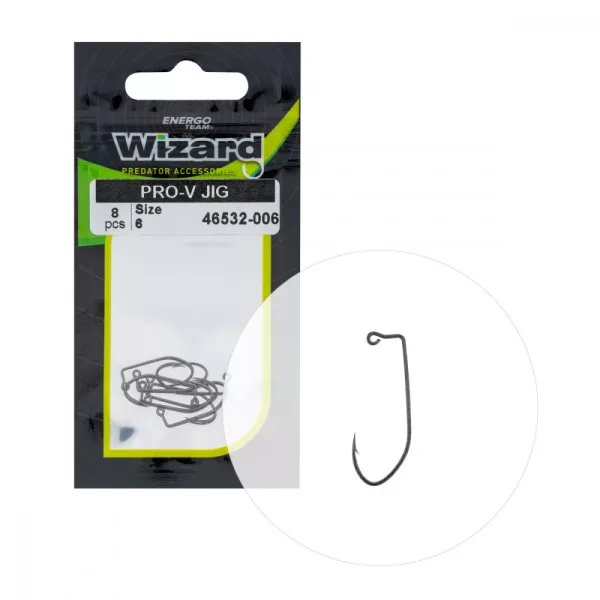 Wizard Pro-V Jig Barbelé à œillet 6 Hameçon offset spinning