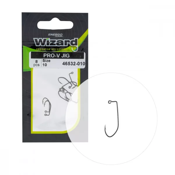 Wizard Pro-V Jig Barbelé à œillet 10 Hameçon offset spinning
