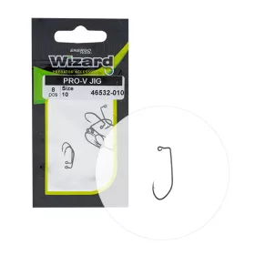   Wizard Pro-V Jig Barbelé à œillet 1/0 Hameçon offset spinning