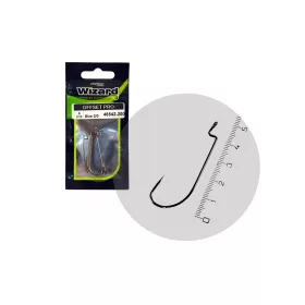   Wizard Offset Pro Barbelé à œillet 2/0 4 pièces Hameçon offset spinning