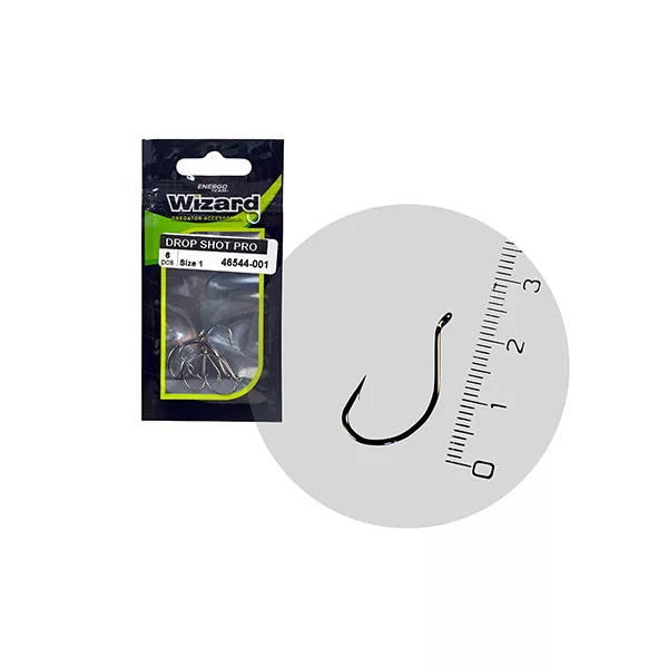 Wizard Drop Shot Pro Barbelé à œillet 6 6 pièces Hameçon offset spinning