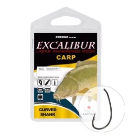 Excalibur Hameçon Carpe Tige Courbée Bn 2