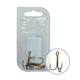   Hameçon triple Wizard Grizzly 374M-1/0 2X Bronze 4Pcs/Paquet