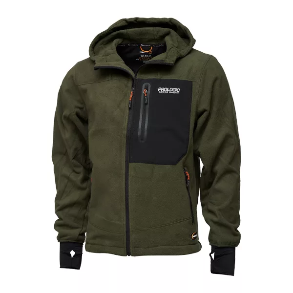 Prologic - Commander Flecce Jacket Green - Veste de mi-saison - L - Vêtements de printemps, Vêtements d'automne - Veste