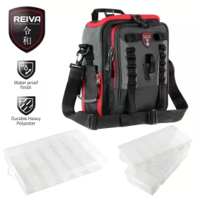   Reiva Sac de spinning 25x30x15cm avec 3 boîtes Sac de spinning