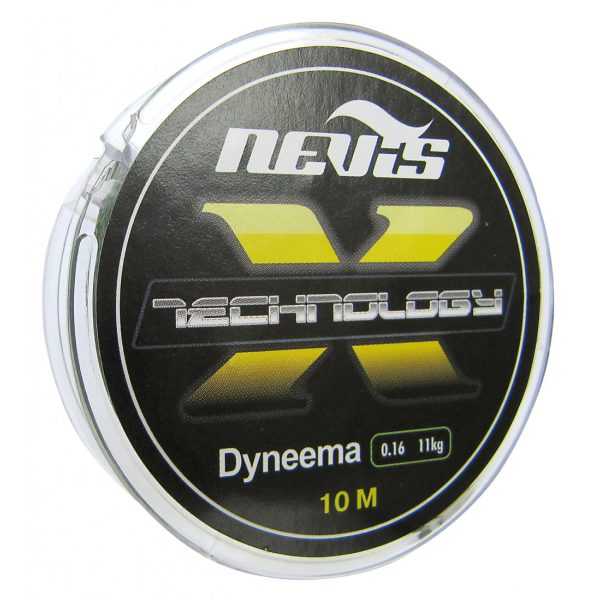 Nevis Technology 10m 0.10mm Bas de ligne tressé-Gris