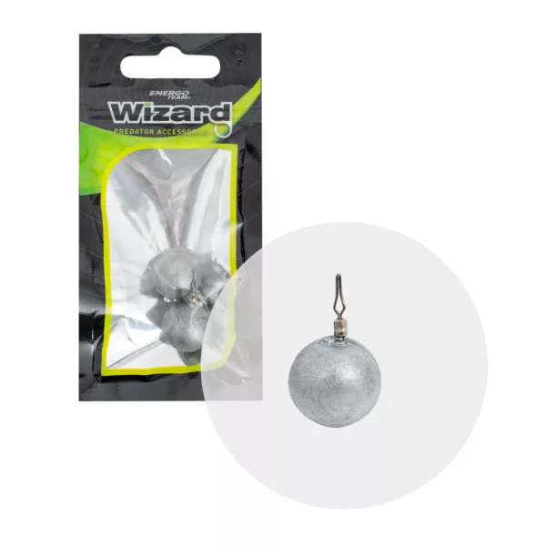 Wizard Dropshot Plomb sphérique 20G Go Green 2Pcs/Paquet