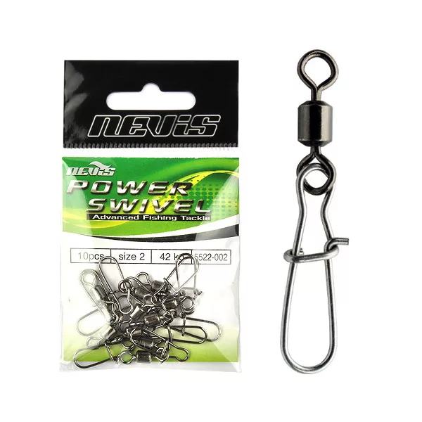 Nevis Émerillon baril avec clip taille 6 10 pièces