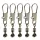 NEVIS Mousqueton coulissant avec insert SIC M 10pcs/paquet Attache pivotante