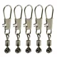 NEVIS Mousqueton coulissant avec insert SIC M 10pcs/paquet Attache pivotante