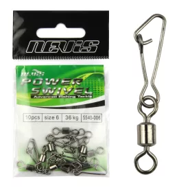 Nevis Émerillon baril + clip taille 12 10 pièces