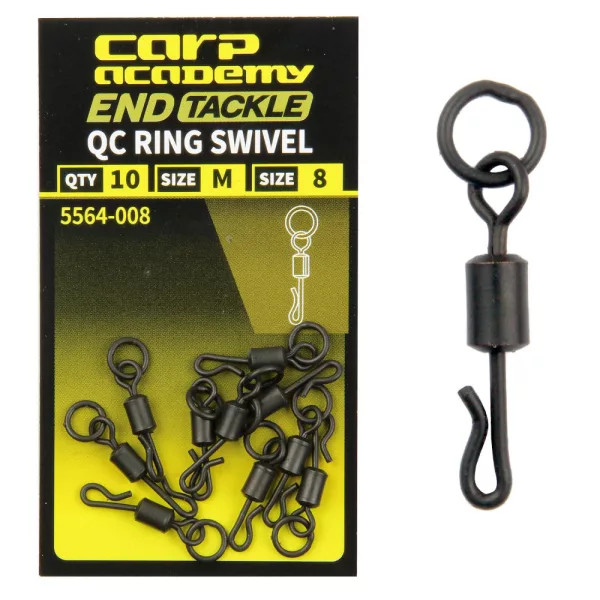 Carp Academy Clip rapide avec anneau taille 9 MS 10 pièces
