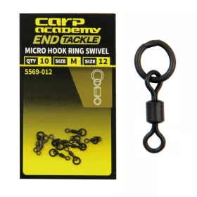 Carp Academy Micro émerillon avec anneau 12 M 10 pièces