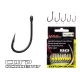 Carp Academy Teflon Hook XS-1 Noir 2 10 pièces/paquet À œillet Barbelé Hameçon à bouillette