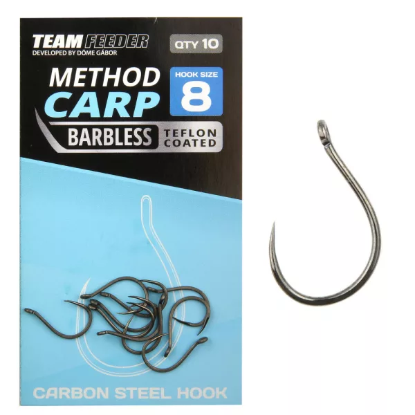 Team Feeder By Döme TF Method Carp BB 12 Hameçon Feeder à œillet, sans ardillon 10pcs