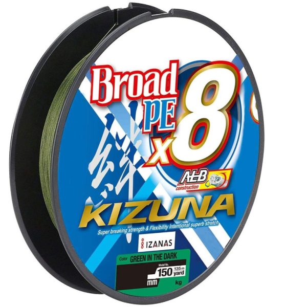 OWNER Kizuna X8 Dark Green 135m 0,33mm Ligne Tressée de Pêche au Lancer