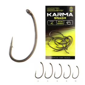   Carp Academy Karma SnagX 4 Hameçon à œillet et ardillon 10pcs