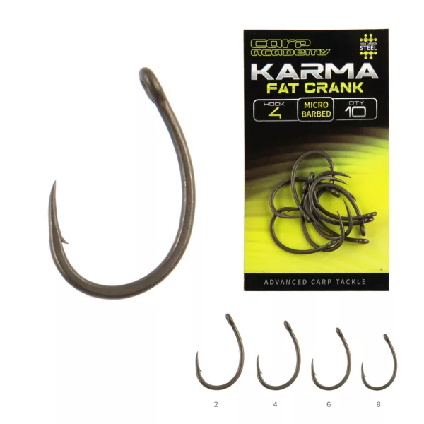 Carp Academy Karma Fat Crank 2 Hameçon à œillet et ardillon 10pcs