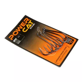   Nevis Hameçon à silure 9314 Noir 10/0 5 pièces/paquet À œillet Avec ardillon pour poissons carnassiers