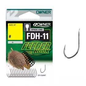   Owner FDH-11 14 Hameçon Feeder à Palette, avec Ardillon 17p.