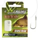 Nevis 10 Avec ardillon, à œillet 45cm 0,16mm Monofilament Hameçon monté pour brème 10 pièces