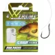 Nevis 6 Avec ardillon, à œillet 40cm 0,22mm Monofilament Hameçon monté feeder 10 pièces
