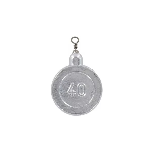 EnergoTeam Plomb plat avec émerillon 40gr