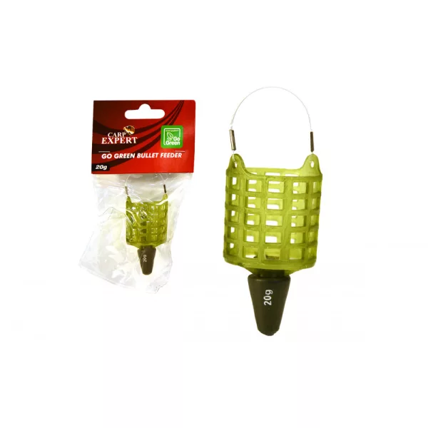 Carp Expert Go Green Bullet 20gr Cage Feeder Latérale