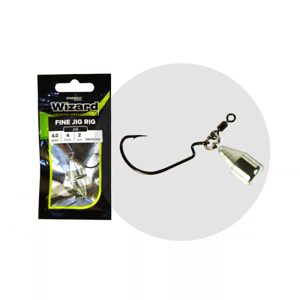 Wizard Fine Jig Rig 4 4gr Monture offset 2db