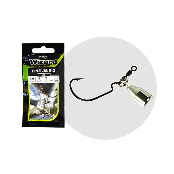Wizard Fine Jig Rig 2 8gr Monture offset 2db