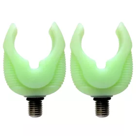   CARP ACADEMY Tête de support de canne en caoutchouc Fluo grande 2pcs/paquet Tête de support de canne
