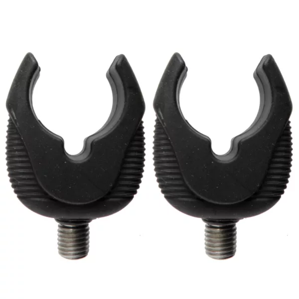 CARP ACADEMY Tête de support de canne en caoutchouc noire grande 2pcs/paquet Tête de support de canne