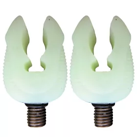   CARP ACADEMY Tête de support de canne en caoutchouc Fluo petite 2pcs/paquet. Tête de support de canne