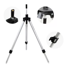 NEVIS Support de canne en aluminium /argent/ Trépied