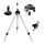 NEVIS Support de canne en aluminium /argent/ Trépied