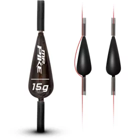  20G Quantum Mr. Pike Poids Coulissant sans Plomb Noir 3Pièces