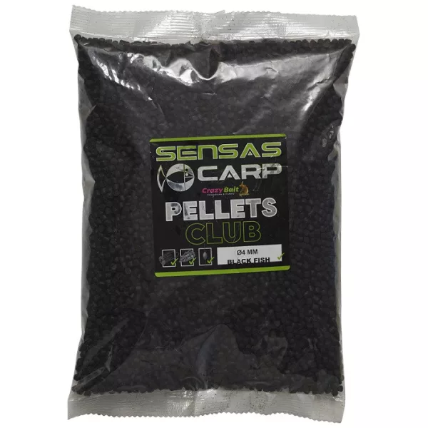 Sensas Black Fish Club Pellets 4mm Granulés d'Amorçage 1kg