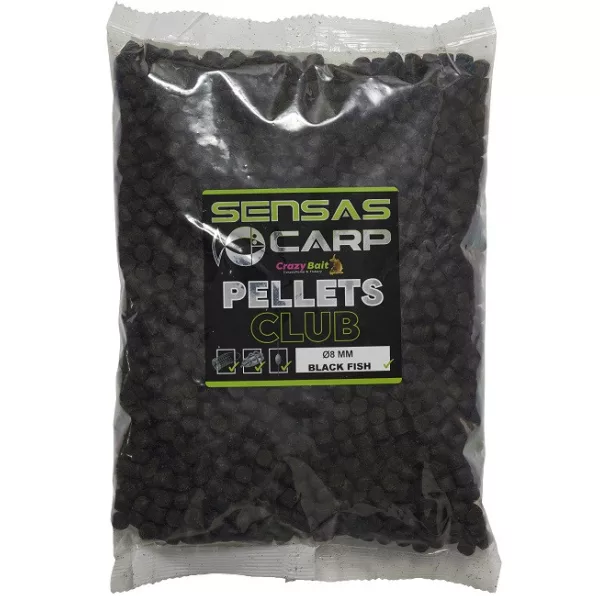 Sensas Black Fish Club Pellets 8mm Granulés d'Amorçage 1kg